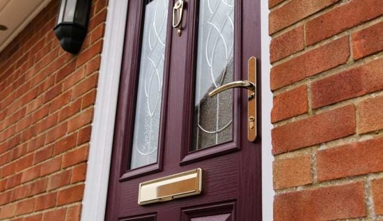 Replacement composite door installation