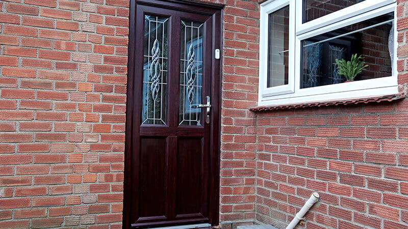 Rosewood composite back door