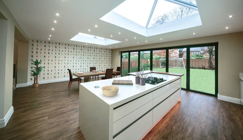 Kitchen extension interior view