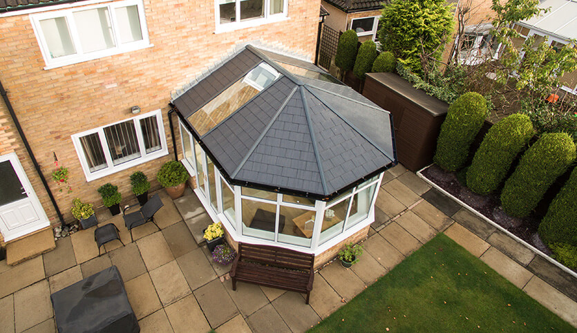Tiled Victorian conservatory roof