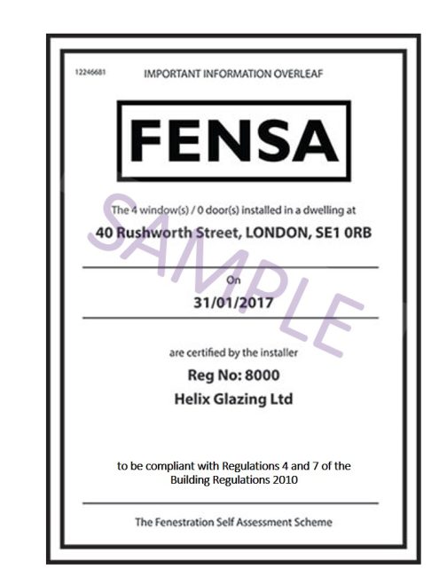 How to Get a FENSA Certificate Retrospectively