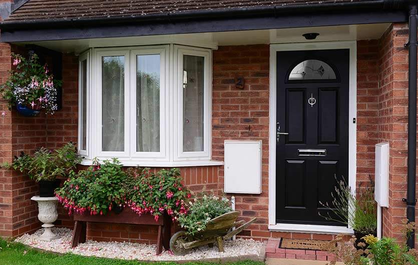 A Black Composite Door