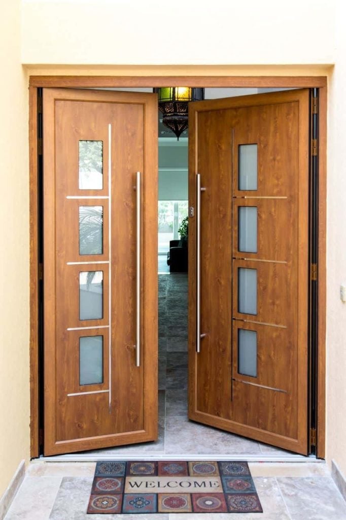 Origin oak effect front door.