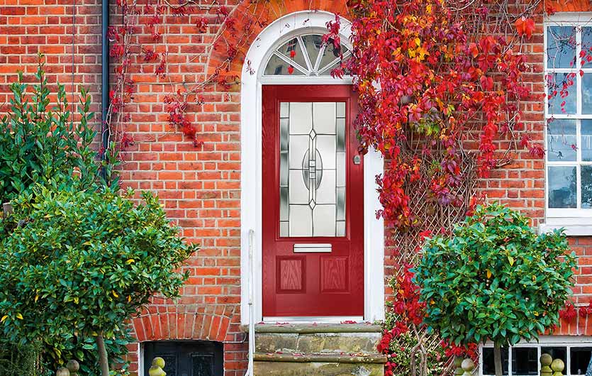 Red Composite Door