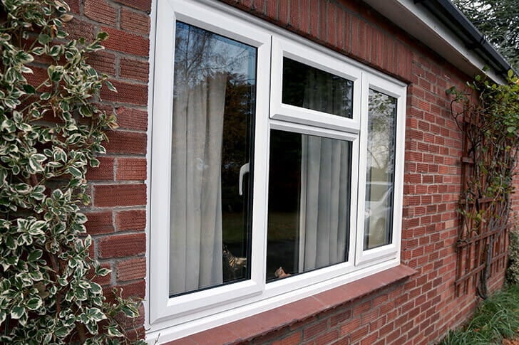 White uPVC casement