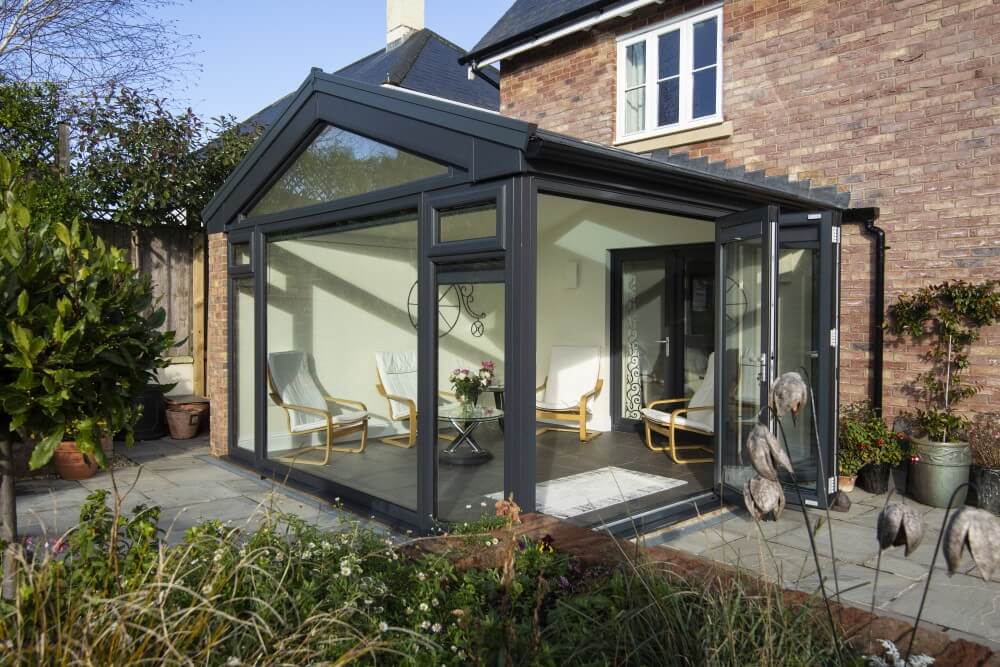 A wonderful black Conservatories.