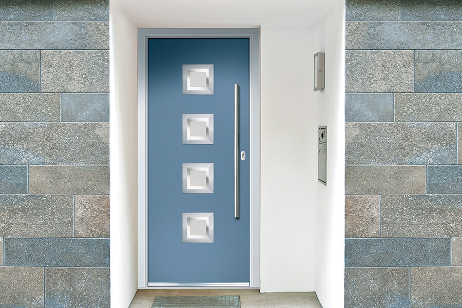 Modern blue composite door