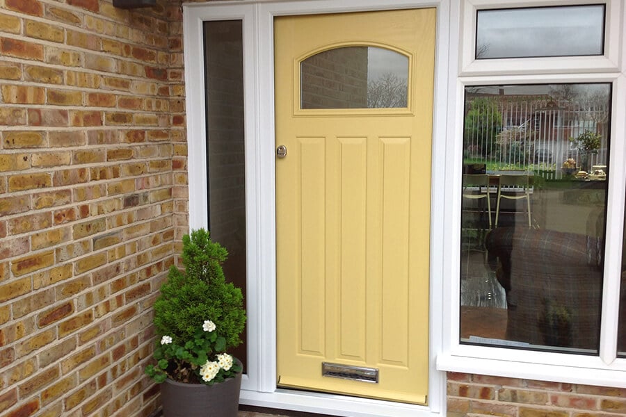 Yellow composite door