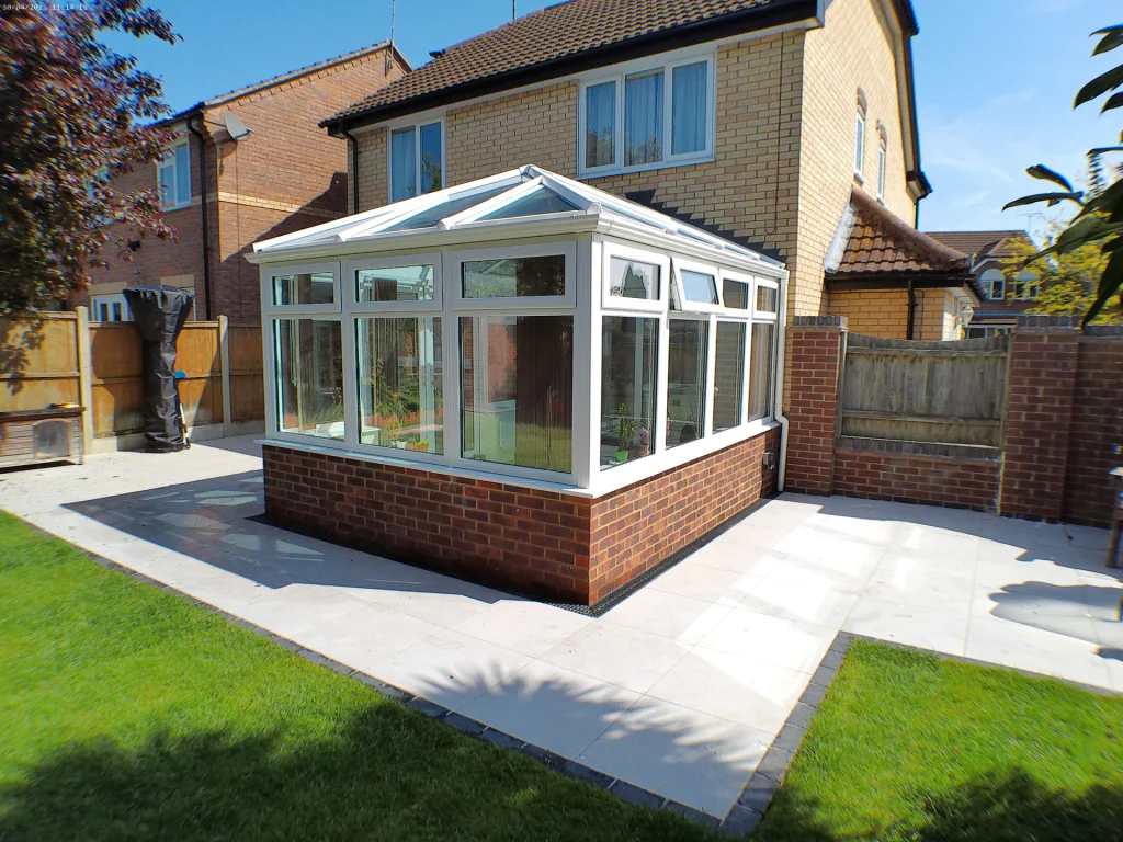 Fineline's Installation of a White Edwardian Conservatory